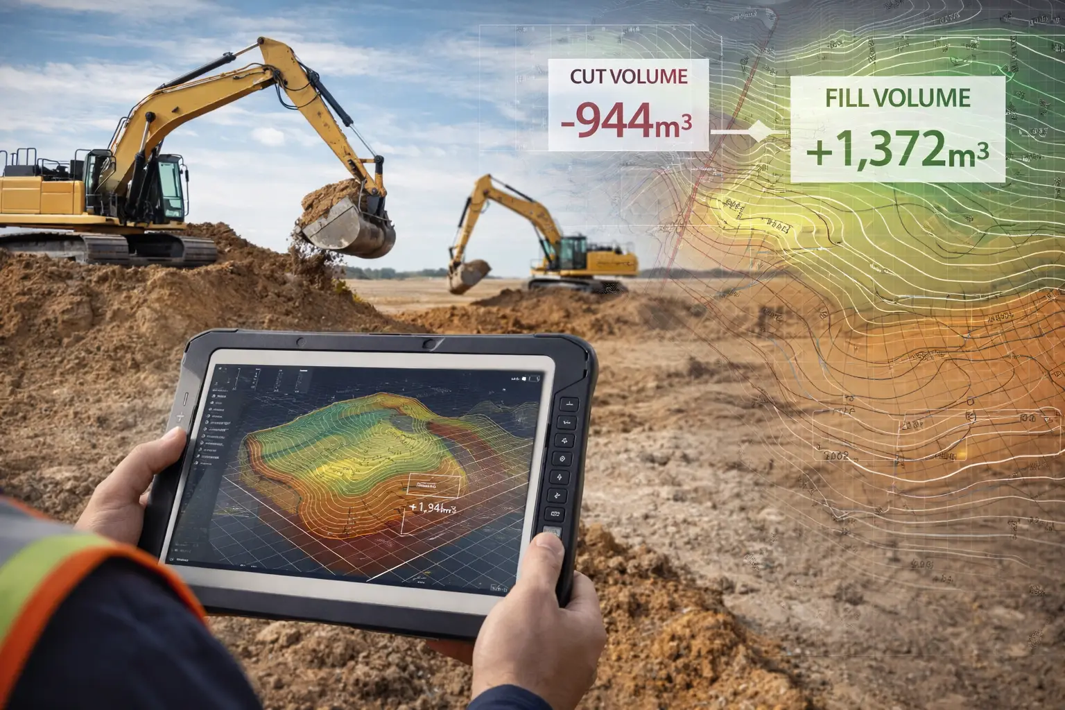 Terrassement et calculs de volumes